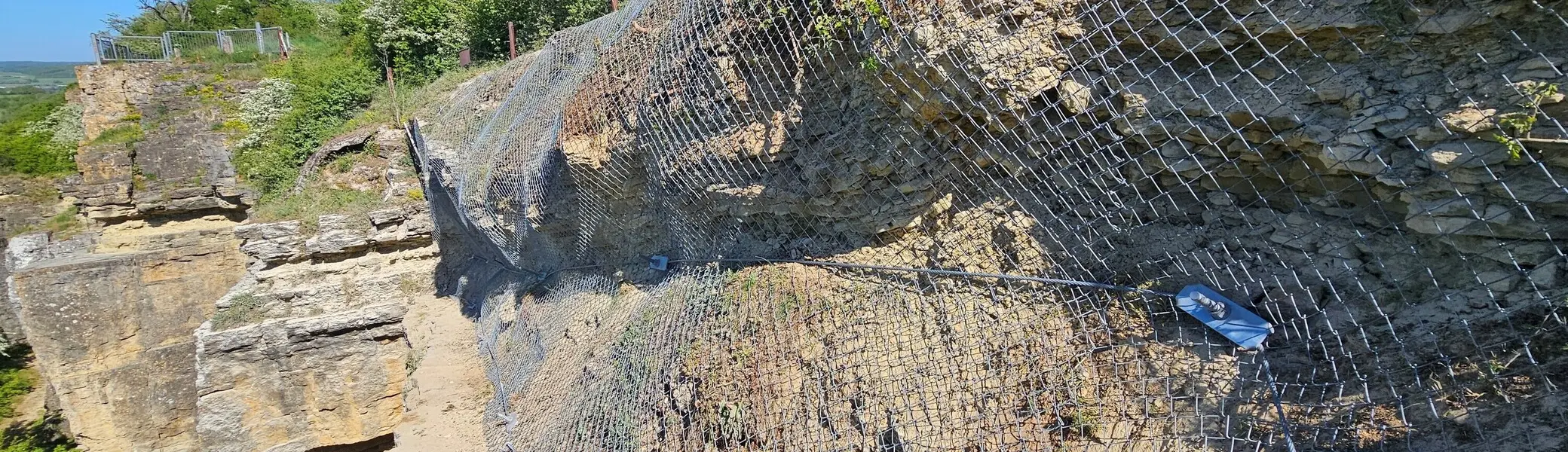 Neues Fangnetz im Klettergarten Igel | © DAV Trier - Peter Bohr