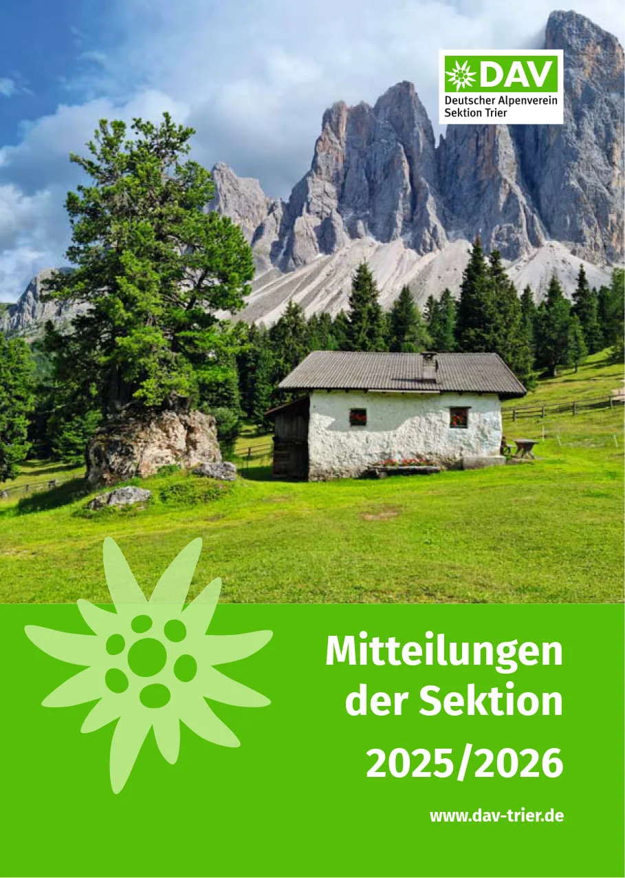 Mitteilungen der Sektion 2025-2026 | © DAV Trier