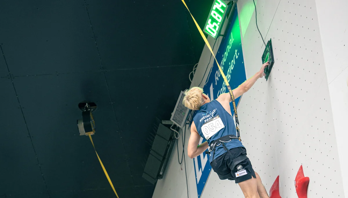 Speedklettern beim Deutschen Jugend Cup | © DAV Xaver Quintus